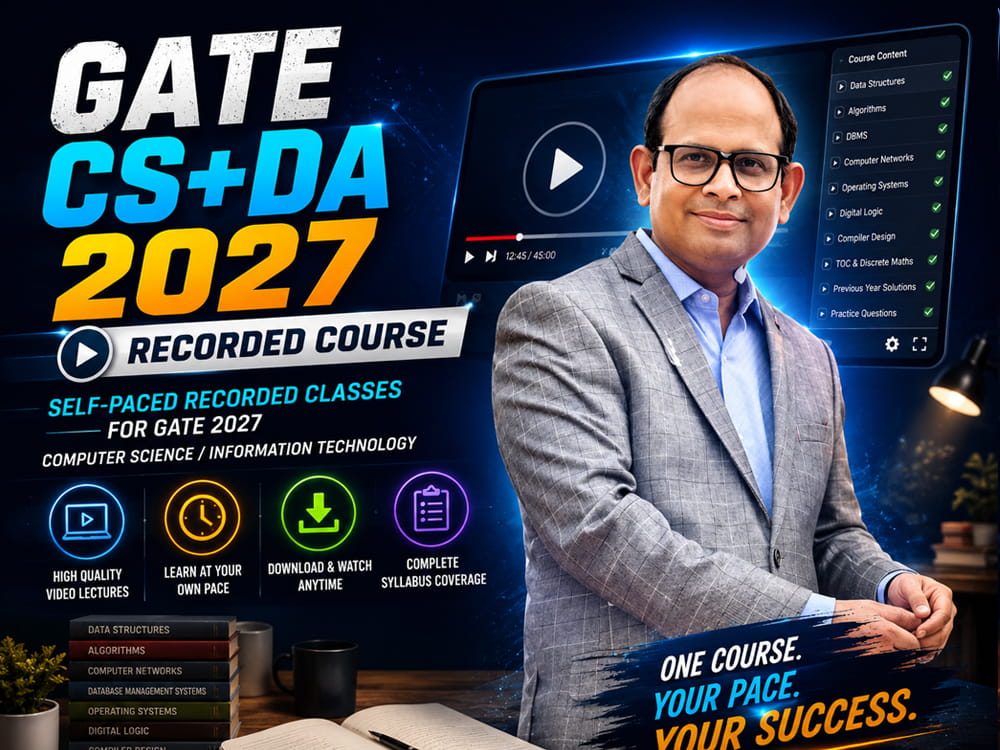 GATE CS+DA 2027 — Recorded Course