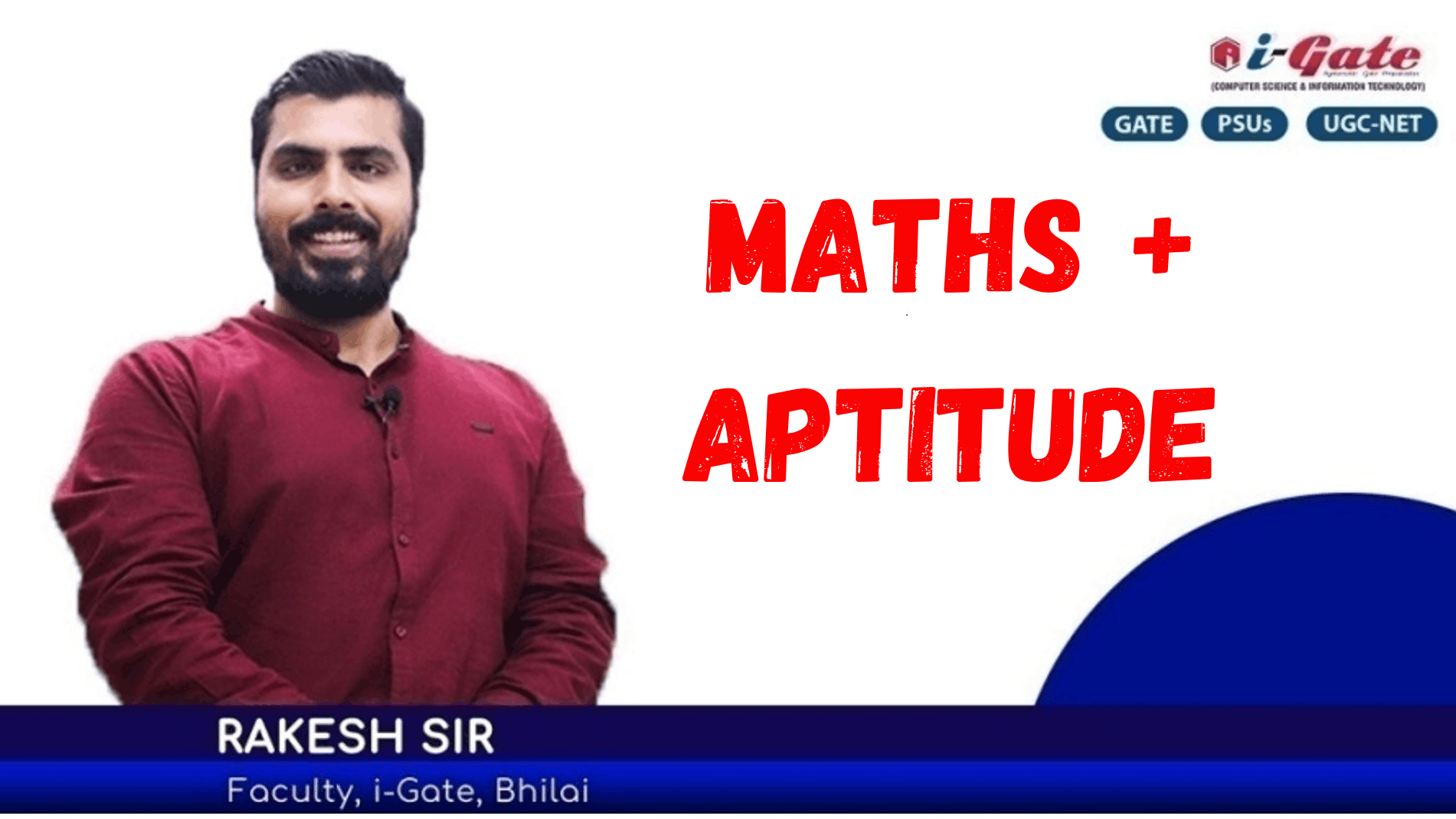 GATE — Mathematics and Aptitude