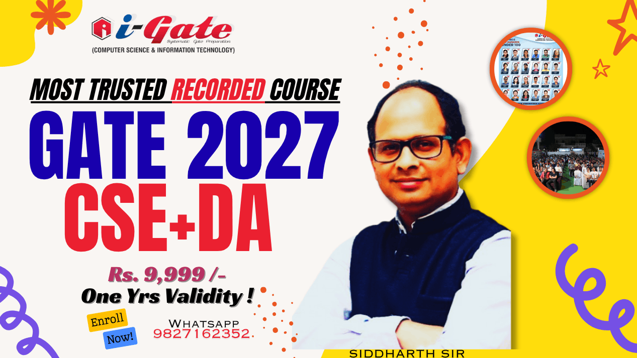 RECORDED CS + DA GATE 2027 — 1 Year Validity